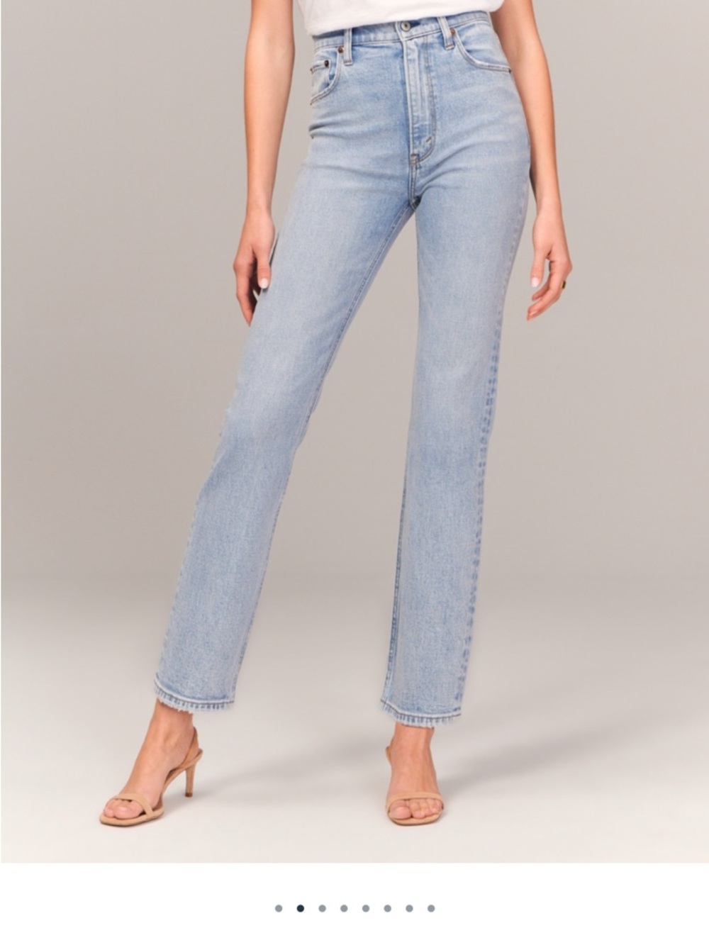 Abercrombie & Fitch High Rise Ankle Jeans